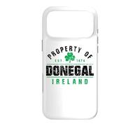 Carcasa para iPhone 17 Pro MAX Propiedad de Donegal Irlanda EST. 1474 Shamrock Distressed BG
