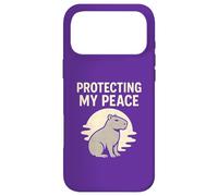 Carcasa para iPhone 17 Pro MAX Protegiendo mi Paz Capibara Retro