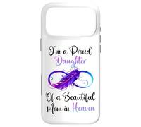 Carcasa para iPhone 17 Pro MAX Proud Daughter of a Beautiful Mom in Heaven Infinity Feather