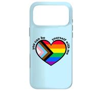 Carcasa para iPhone 17 Pro MAX Proud LGBTQ Ally Rainbow Equality Heart Flag