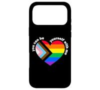 Carcasa para iPhone 17 Pro MAX Proud LGBTQ Ally Rainbow Equality Heart Flag Be Yourself