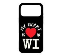 Carcasa para iPhone 17 Pro MAX Proud State My Heart Is In WI Wisconsin
