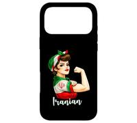 Carcasa para iPhone 17 Pro MAX Proud Strong Iranian Girl Woman Girlfriend Iran Flag
