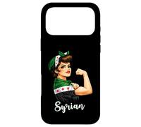 Carcasa para iPhone 17 Pro MAX Proud Strong Syrian Girl Woman Girlfriend New Syria Flag