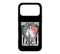 Carcasa para iPhone 17 Pro MAX Proud To Have Served Female Veteran Day 4th of July