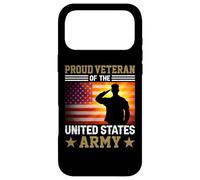 Carcasa para iPhone 17 Pro MAX Proud Veteran of The US Army American Flag Patriotic