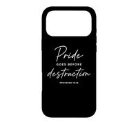 Carcasa para iPhone 17 Pro MAX Proverbios 16:18 El Orgullo va Antes de la destrucción Biblia bíblica