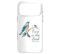 Carcasa para iPhone 17 Pro MAX Proverbs 3:5 Trust in The Lord - Women Girls Bird (White)