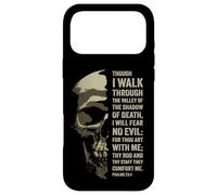 Carcasa para iPhone 17 Pro MAX Psalms 23:4 Though I Walk Through The Valley Christian Verse