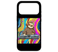 Carcasa para iPhone 17 Pro MAX Psicodélico DJ Sloth Techno EDM Música Dance