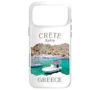 Carcasa para iPhone 17 Pro MAX Pueblo pesquero Griego Loutro Crete Island en Grecia Barcos