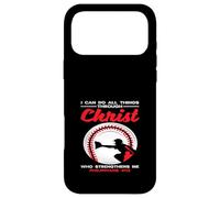 Carcasa para iPhone 17 Pro MAX Puedo Hacer Todas Las Cosas a través de Cristo Baseball Faith