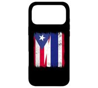Carcasa para iPhone 17 Pro MAX Puerto Rico Tailandia Media Bandera Raíces Puertorriqueñas Tailandesas