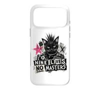 Carcasa para iPhone 17 Pro MAX Punk Cat Nine Lives No Masters Mohawk Anarchy