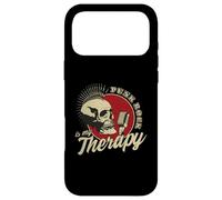 Carcasa para iPhone 17 Pro MAX Punk Rock Is My Therapy Skull Music Cráneo Retro Vintage