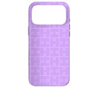 Carcasa para iPhone 17 Pro MAX Purple Lavender Geometric Linked Puzzle Pieces Pattern