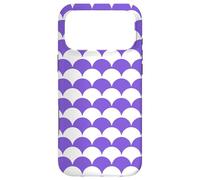 Carcasa para iPhone 17 Pro MAX Purple White Bumpy Mountains Hills Geometric Hummock Pattern
