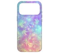 Carcasa para iPhone 17 Pro MAX Púrpura Marihuana Hoja Fondo Gráfico
