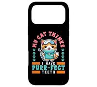 Carcasa para iPhone 17 Pro MAX Purr-FECT Dentista Dental Oficina Humor Gato
