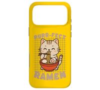 Carcasa para iPhone 17 Pro MAX Purr-FECT Ramen Cat Comiendo Fideos Kawaii Kitty