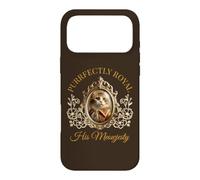 Carcasa para iPhone 17 Pro MAX Purrfectly Royal Meowjesty Retrato de Gato rococó Barroco Divertido