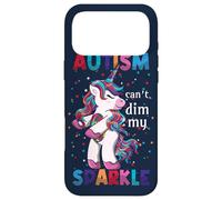 Carcasa para iPhone 17 Pro MAX Puzzle Autism Can't Dim My Sparkle Unicorn Puzzle Concienciación sobre el Autismo