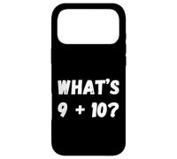 Carcasa para iPhone 17 Pro MAX ¿Qué es 9 Más 10? 21! Meme Viral de Matemáticas de Internet Divertido