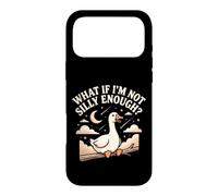 Carcasa para iPhone 17 Pro MAX ¿Qué Pasa si no Soy lo Suficientemente Tonto Divertido Tonto Ganso Meme Puesta del Sol