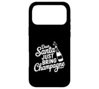 Carcasa para iPhone 17 Pro MAX Querido Papá Noel Acaba de traer champán, Divertidas Vacaciones