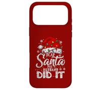 Carcasa para iPhone 17 Pro MAX Querido Papá Noel, mi Esposo lo Hizo en Navidad, a Juego con la Familia