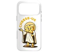 Carcasa para iPhone 17 Pro MAX Queso Religión Cheesy Jesus Cheese-Us Juego de Palabras Cristianismo
