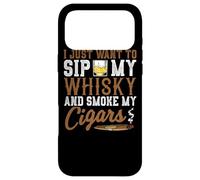 Carcasa para iPhone 17 Pro MAX Quiero Beber mi Whisky y Fumar mis cigarros Whisky Cigar Lover