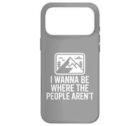 Carcasa para iPhone 17 Pro MAX Quiero Estar Donde la Gente no está Humor al Aire Libre