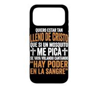Carcasa para iPhone 17 Pro MAX Quiero Estar Tan Lleno De Cristo Humor Cristiano Español