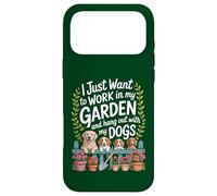 Carcasa para iPhone 17 Pro MAX Quiero Trabajar en mi jardín y Pasar el rato con mis Perros Divertido