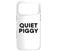 Carcasa para iPhone 17 Pro MAX Quiet Piggy Funny President Cita Avión Bad Journalist USA