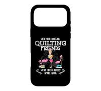 Carcasa para iPhone 17 Pro MAX Quilter Gift - were More Than Just Quilting Friends Flamingo