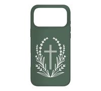 Carcasa para iPhone 17 Pro MAX Rama de Palma Cruzada Minimalista Floral
