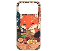 Carcasa para iPhone 17 Pro MAX Ramen Fox Cute Japanese Noodle Lover Retro Anime Kawaii Ezo