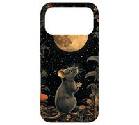 Carcasa para iPhone 17 Pro MAX Ratón Rata Art Deco Luna Llena Celestial