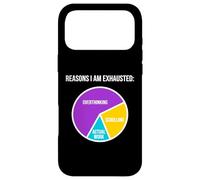 Carcasa para iPhone 17 Pro MAX Razones por Las Que Estoy agotado Pensar Demasiado en el Trabajo de Desplazamiento Agotamiento