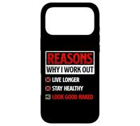 Carcasa para iPhone 17 Pro MAX Razones por Las Que Hago Ejercicio Fitness Entrenamiento Gimnasio motivación Cita