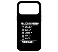 Carcasa para iPhone 17 Pro MAX Razones por Las Que me perdí el Golf Humor Hilarante Golf Meme Golfistas