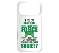 Carcasa para iPhone 17 Pro MAX Read This Force Society Gamer Humor Statement