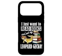 Carcasa para iPhone 17 Pro MAX Reading Reptile Read Books Pet Leopard Gecko Lover