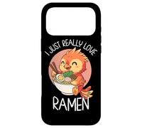 Carcasa para iPhone 17 Pro MAX Realmente me Encanta el Anime Ramen Phoenix Eating Noodle Bowl