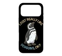 Carcasa para iPhone 17 Pro MAX Realmente me Gustan los pingüinos Ok Animal Pingüino de Magallanes