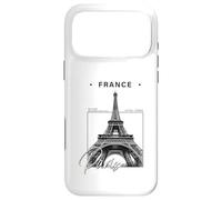 Carcasa para iPhone 17 Pro MAX Recuerdo Minimalista de Viaje de la Torre Eiffel de París
