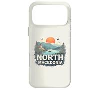 Carcasa para iPhone 17 Pro MAX Recuerdo Retro de Macedonia del Norte Paisaje Vintage