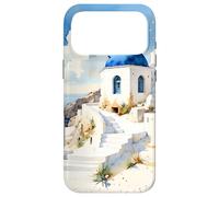 Carcasa para iPhone 17 Pro MAX Recuerdos de la Isla Griega Impresionante Arte de Acuarela de Santorini